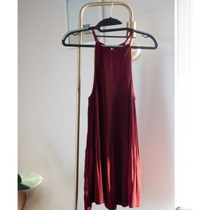 Kimchi Blue Red pleated Halter Top